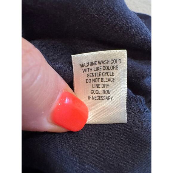 CJ Banks Navy Blue Tencel Straight Leg Pants Pockets Zipper Button Plus Size 18W - Picture 9 of 12